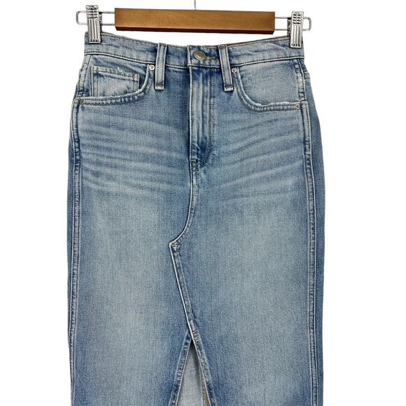 Hudson Reconstructed Denim Midi Skirt in Offshore - Picture 11 of 15